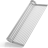 Rainsworth Escurreplatos enrollable- sin BPA- Escurreplatos enrollable multiusos plegable de acero inoxidable para…